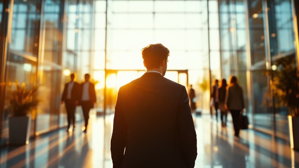 Walking into a new office on the first morning